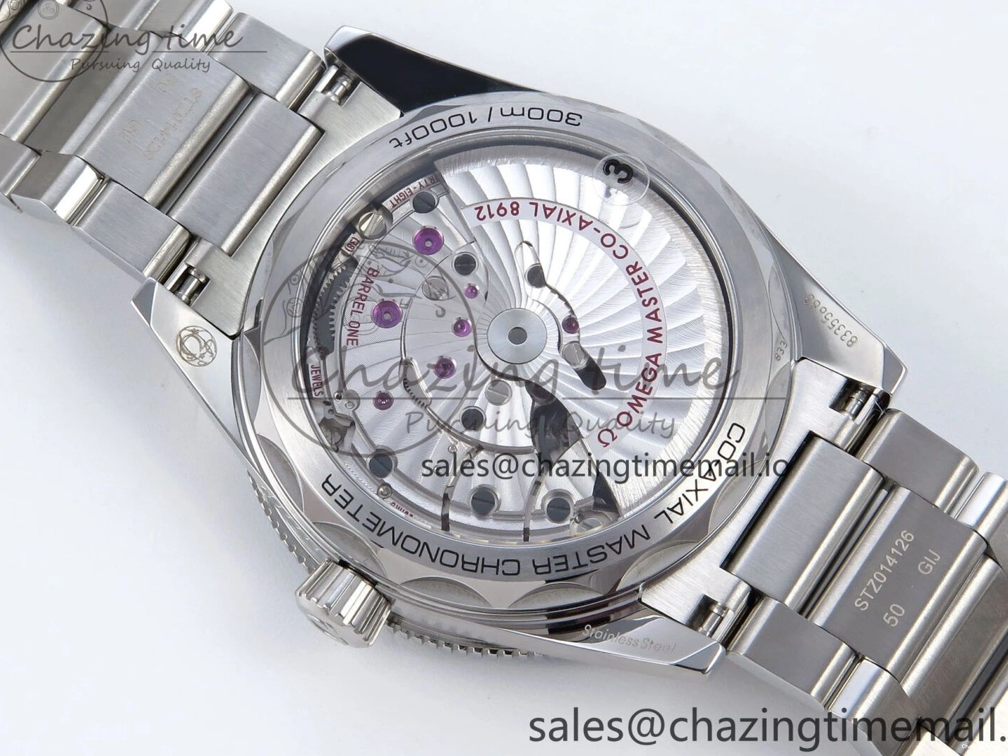 0523 Elegant Seamaster 300 Heritage SS VSF 1:1 Best Edition Blue Dial on SS Bracelet A 7701